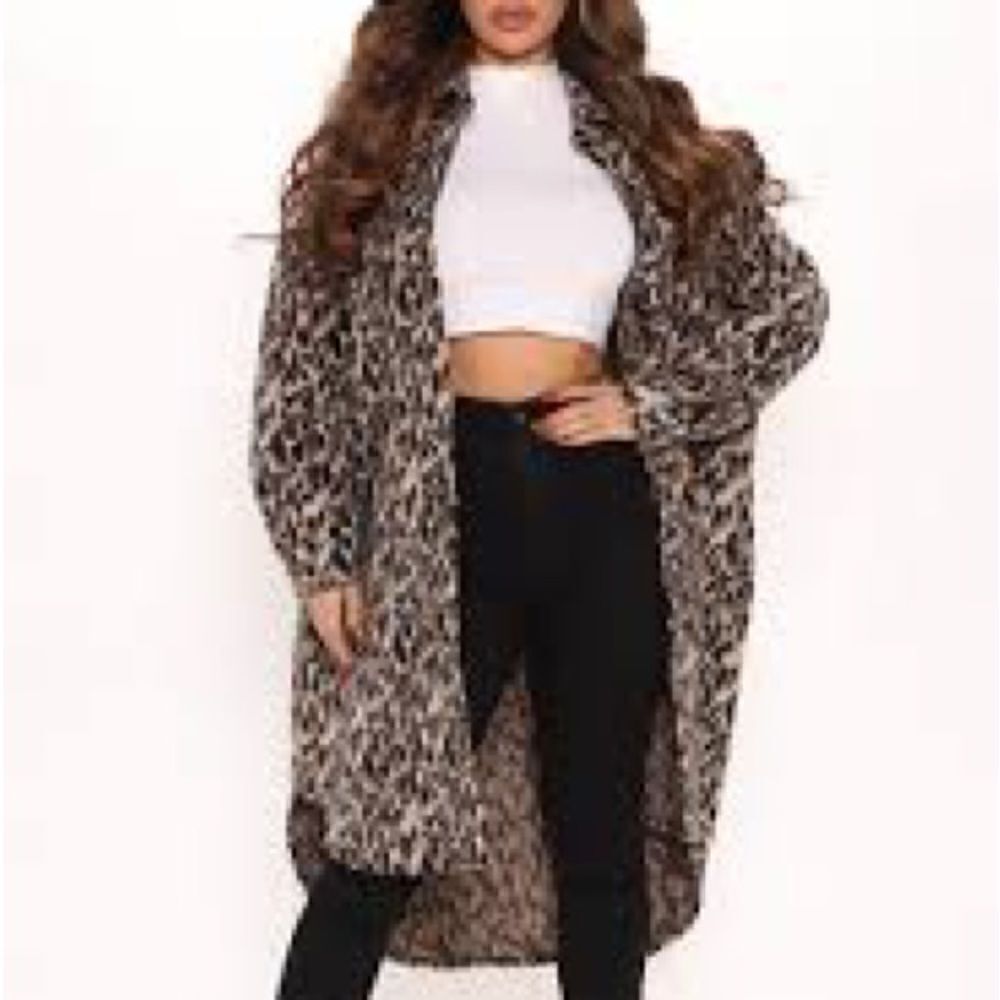 Fashion Nova Leopard Print Lying Low Shacket